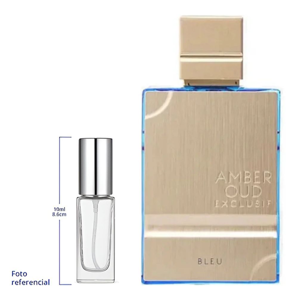 Al Haramain Amber Oud Exclusif Bleu Decant Travel Size Eau De Parfum For Men