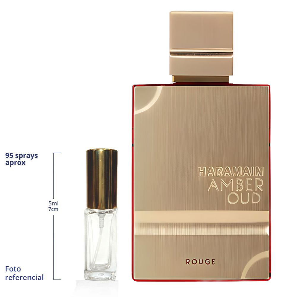 Al Haramain Amber Oud Rouge Decant Travel Size Eau De Parfum Unisex