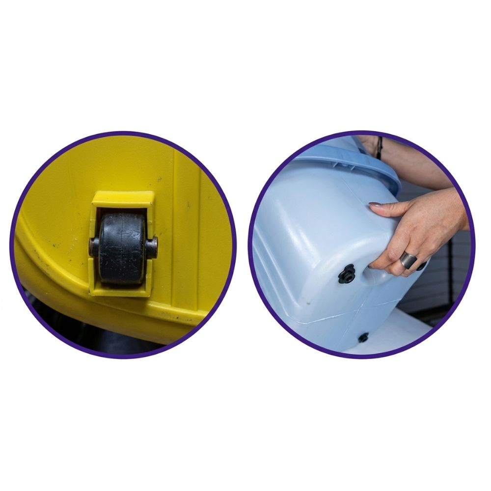 Alfa Hogar Home Clear Tobo Con Escurridor Y Ruedas Premium 19Lt.