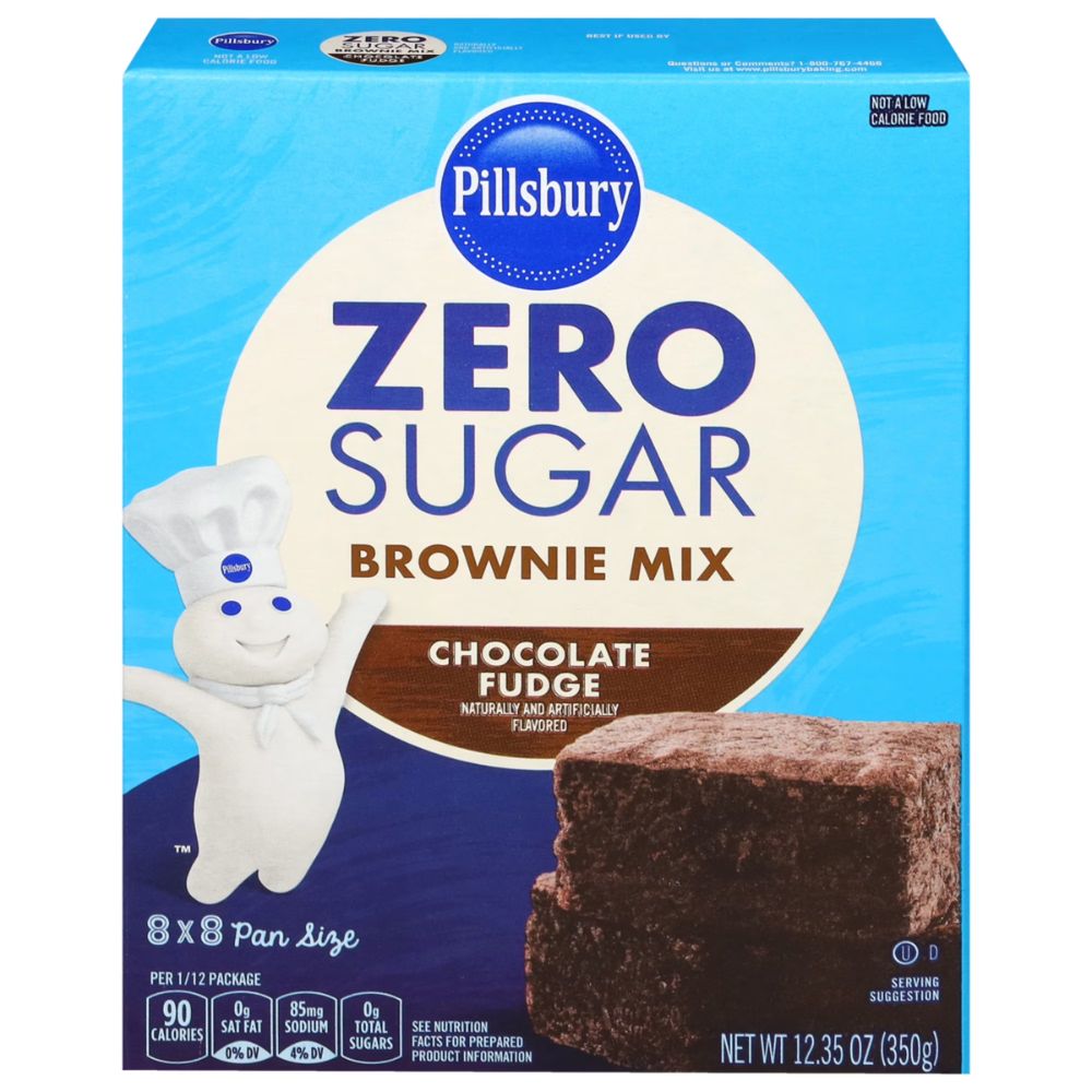 Pillsbury Zero Sugar Brownie Mix Chocolate Fudge 350g