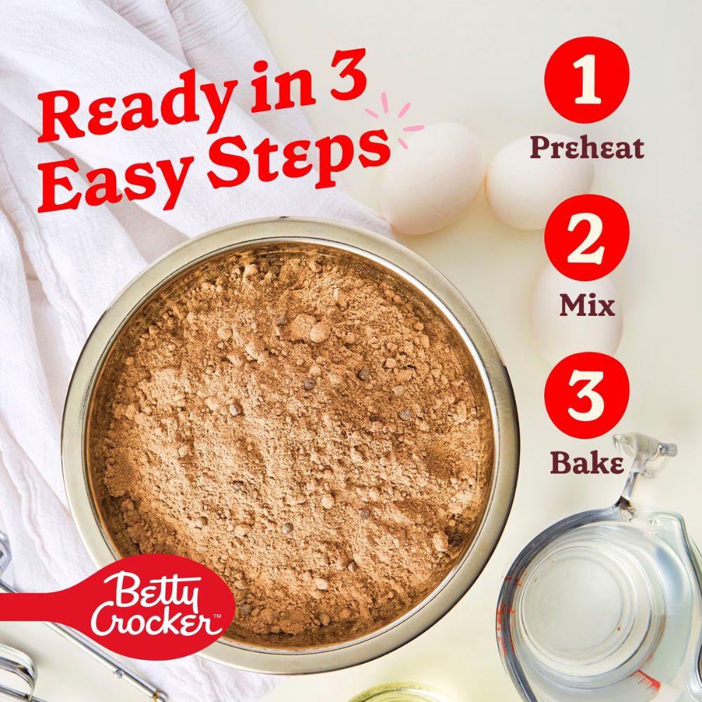 Betty Crocker Super Moist Triple Chocolate Fudge Cake Mix 375gr