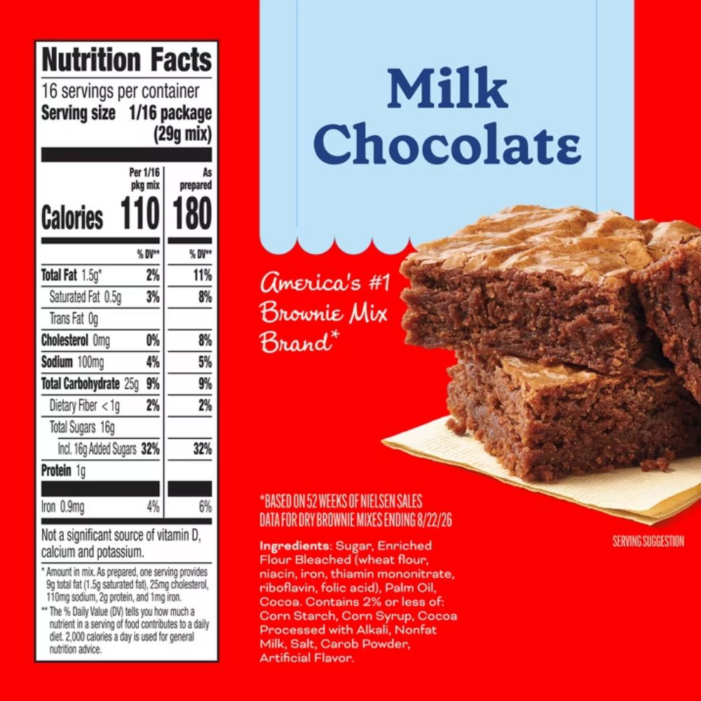 Betty Crocker Milk Chocolate Brownie Mix 462g
