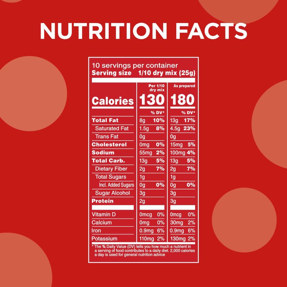 Duncan Hines Keto Chocolate Chip Cookie Mix 245g