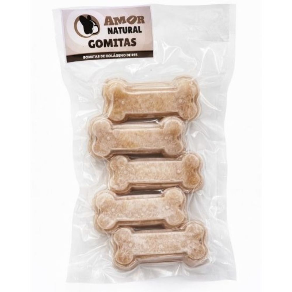 Amor Natural Gomitas De Colágeno De Res Para Perros Y Gatos 5Und