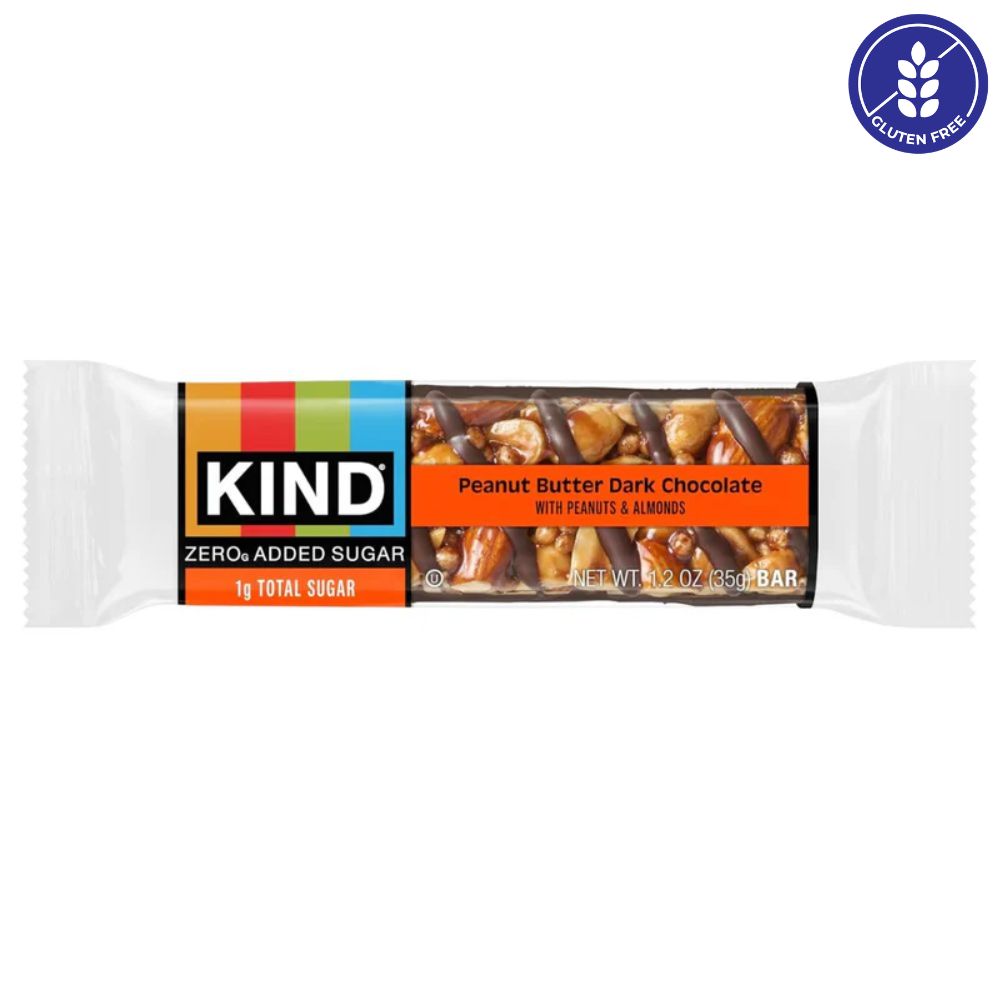 Kind Barra Peanut Butter Dark Chocolate Zero Added Sugar 35g
