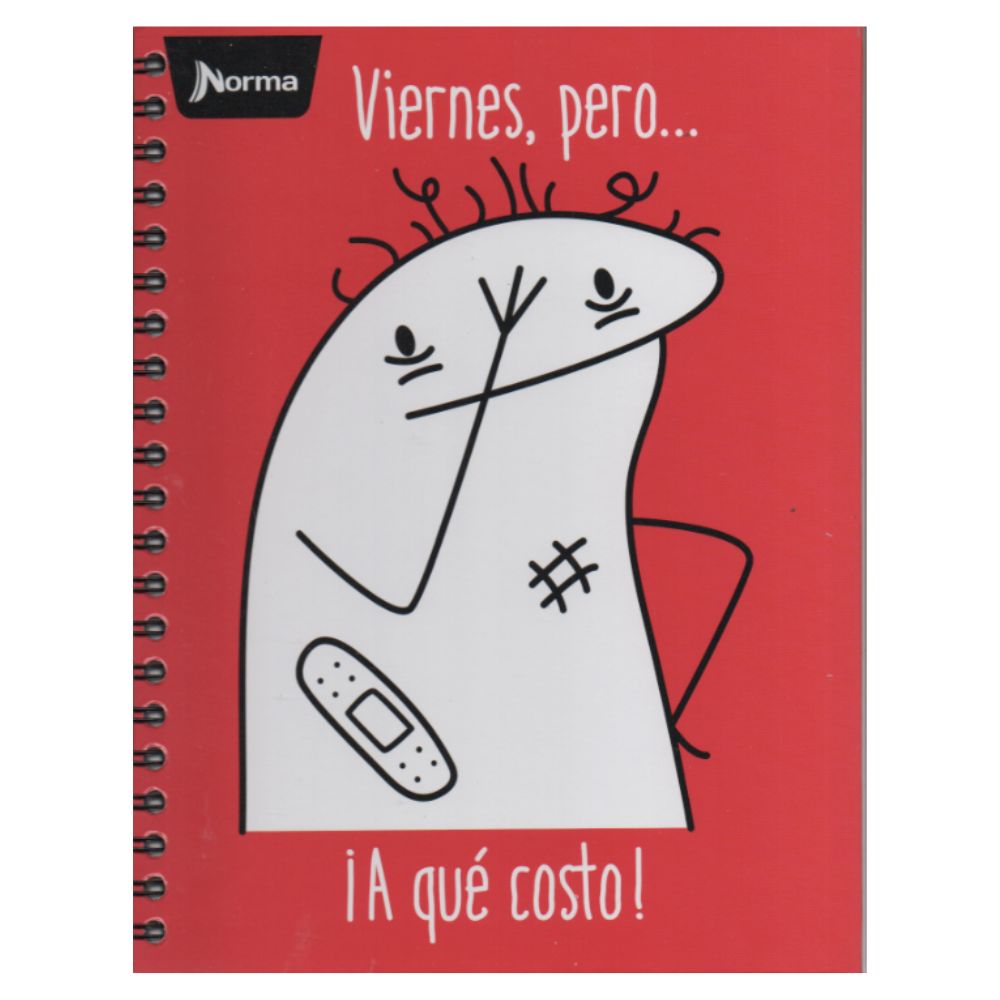 Norma Libreta Argollada Memes 6 Materias 150 Hojas Con stickers Diseños Surtidos