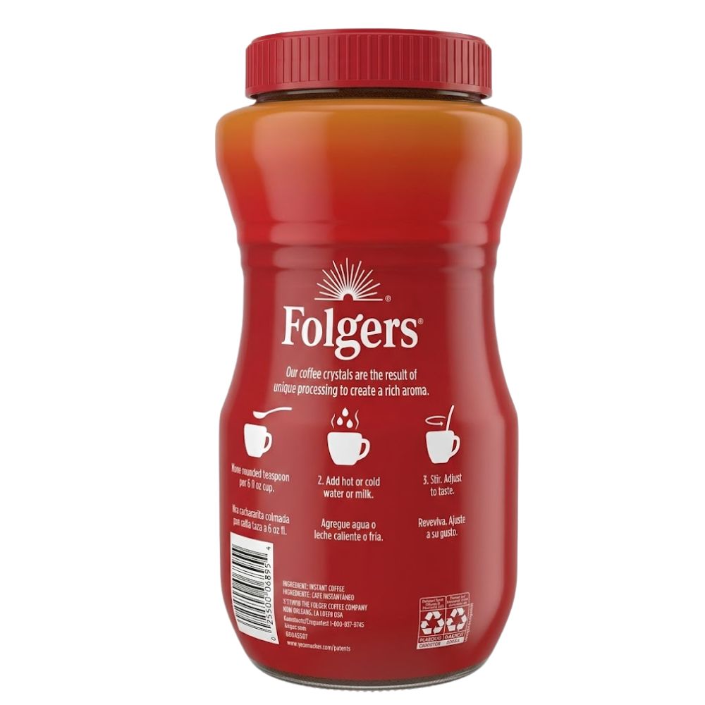 Cafe Instantaneo Folgers Classic Roast Crystals 453 gr