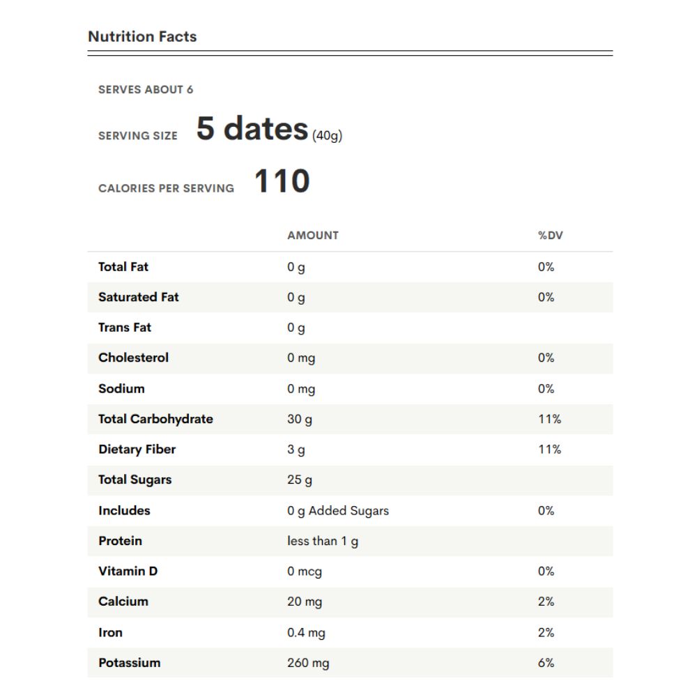 Trader Joeʹs Organic Dried & Pitted Deglet Noor Dates Grown in California 227g