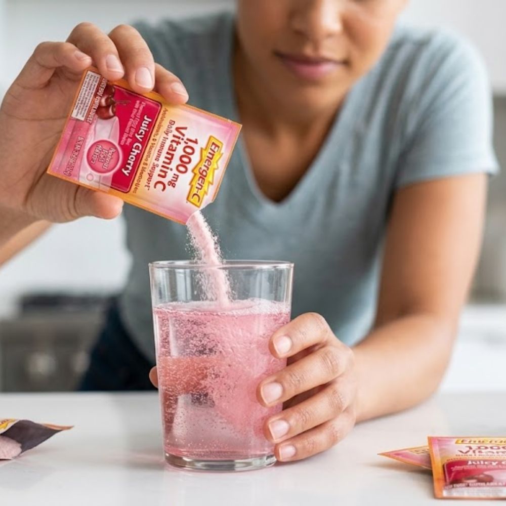 Vitamina C Emergen-C 1000mg Juicy Cherry 30 Sobres