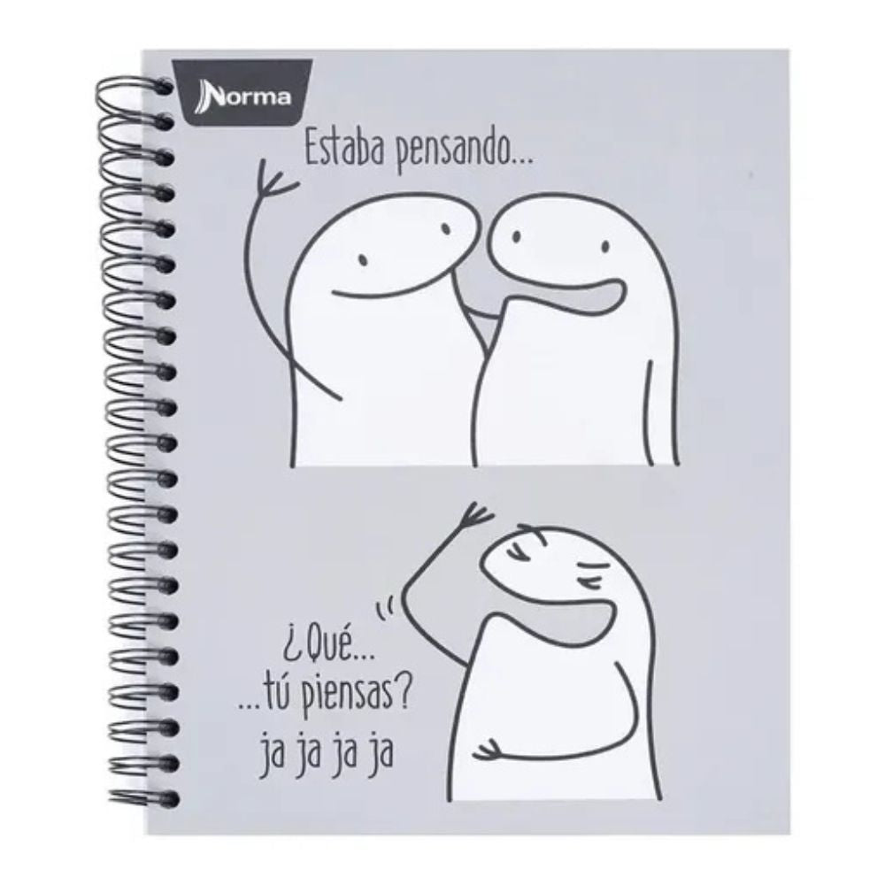 Norma Libreta Argollada Memes 6 Materias 150 Hojas Con stickers Diseños Surtidos