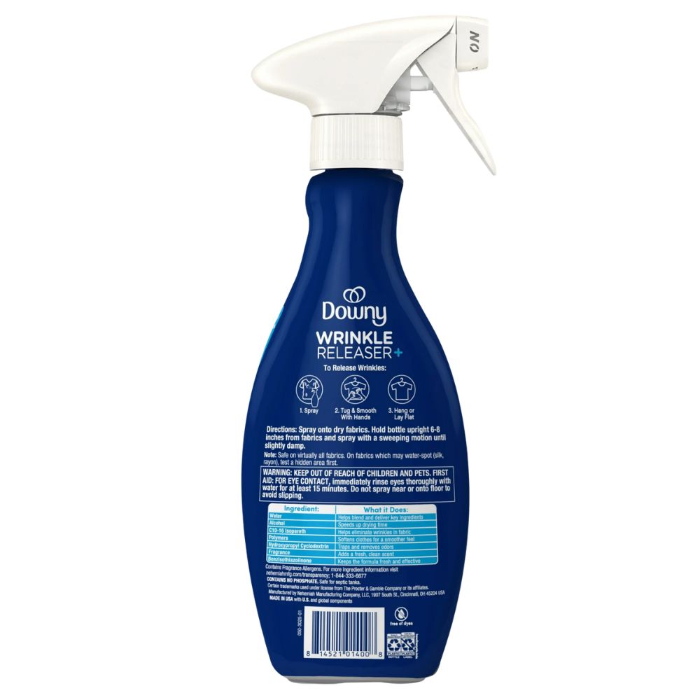 Downy Alisador de Ropa Wrinkle Releaser + Aqua Rain Spray 500ml