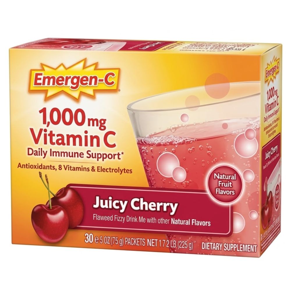 Vitamina C Emergen-C 1000mg Juicy Cherry 30 Sobres