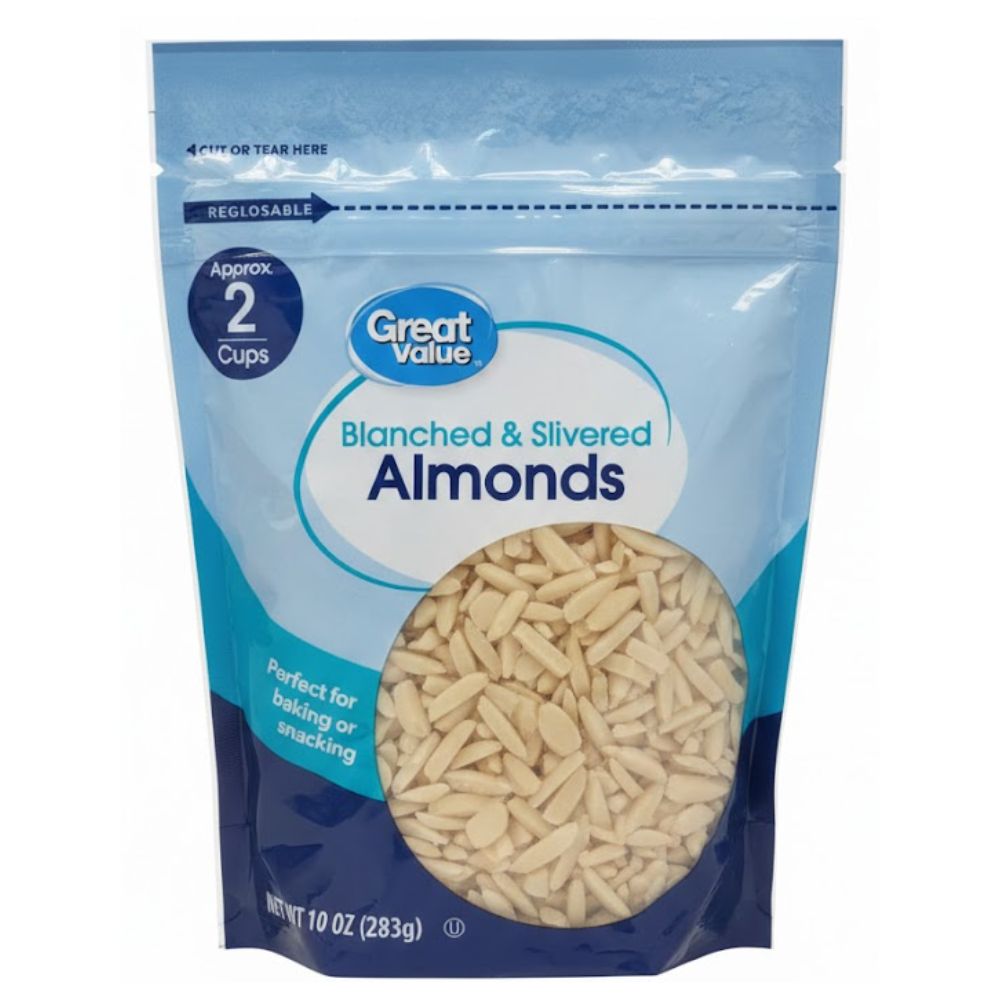 Great Value Almonds Blanched Slivered 283gr