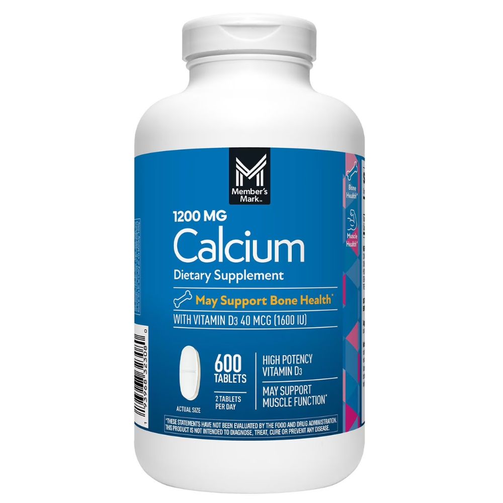 Member's Mark Calcium 1200mg 600 Tabletas