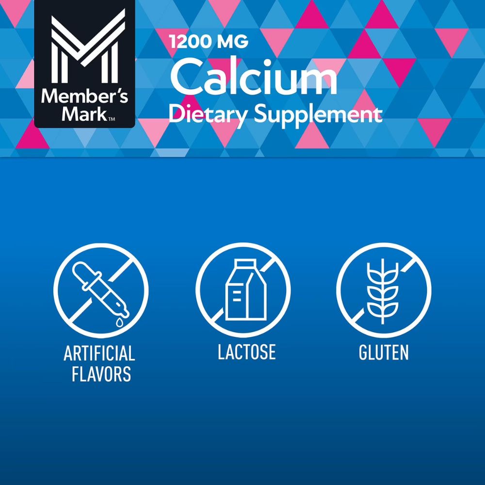 Member's Mark Calcium 1200mg 600 Tabletas