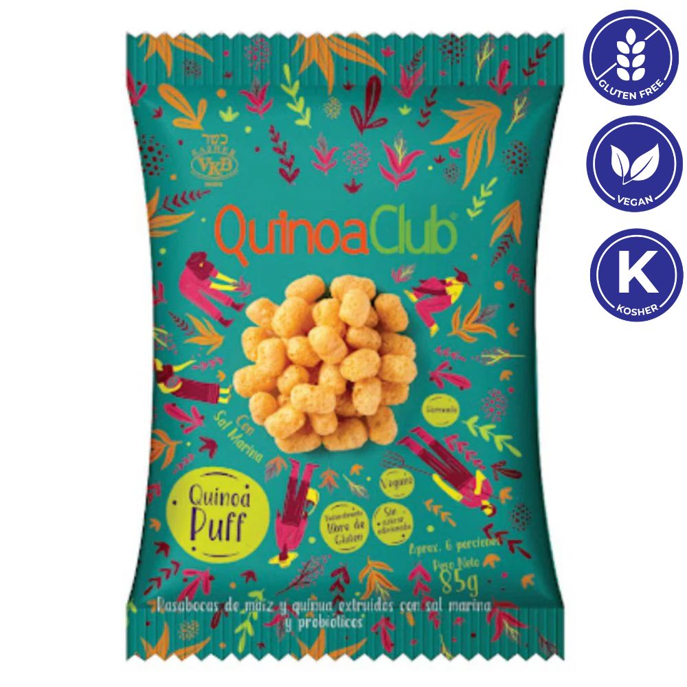 Snack QuinoaClub Natural Sin Gluten 85grs