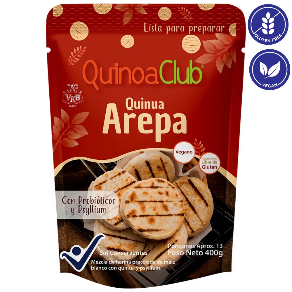 QuinoaClub Arepa Quinoa 400grs