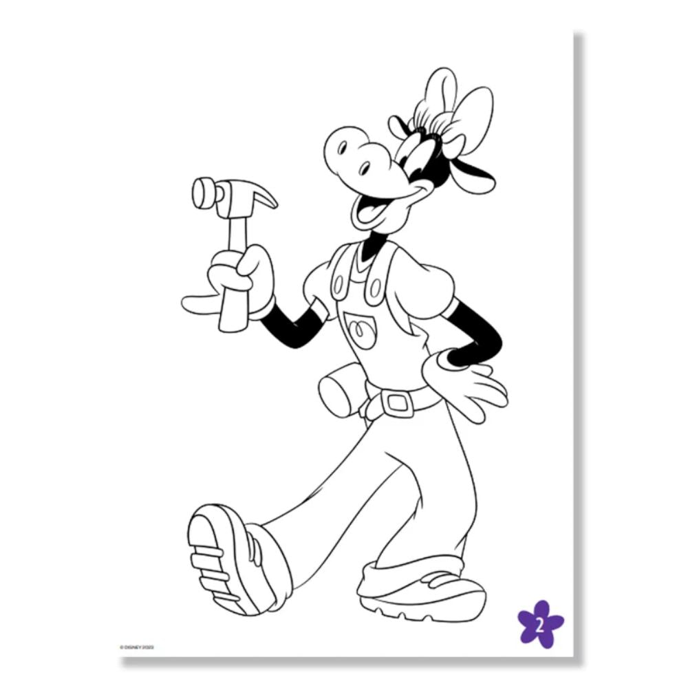 Libro De Actividades Visto Y Coloreo Minnie  16 pag + Stickers