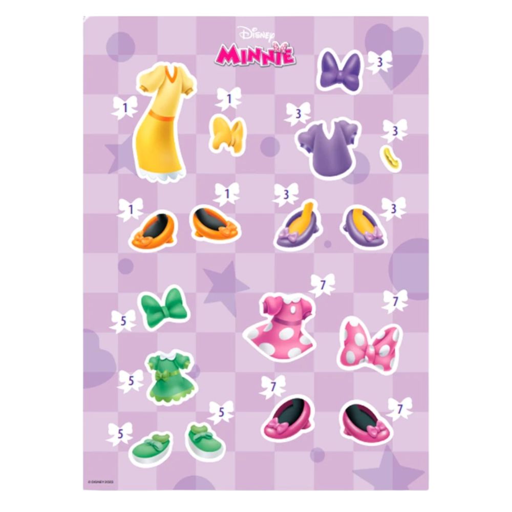 Libro De Actividades Visto Y Coloreo Minnie  16 pag + Stickers