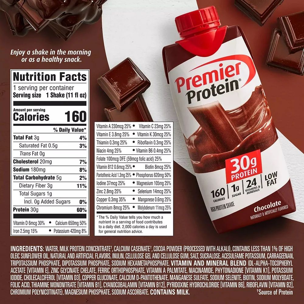 Premier Protein 15 Und  30g Protein Chocolate 4.87L