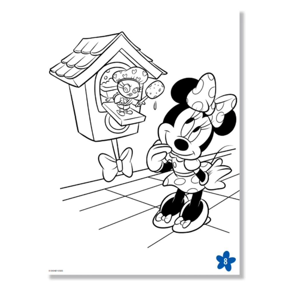 Libro De Actividades Visto Y Coloreo Minnie  16 pag + Stickers