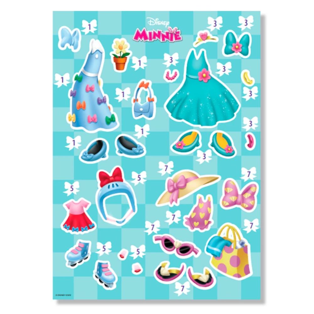 Libro De Actividades Visto Y Coloreo Minnie  16 pag + Stickers