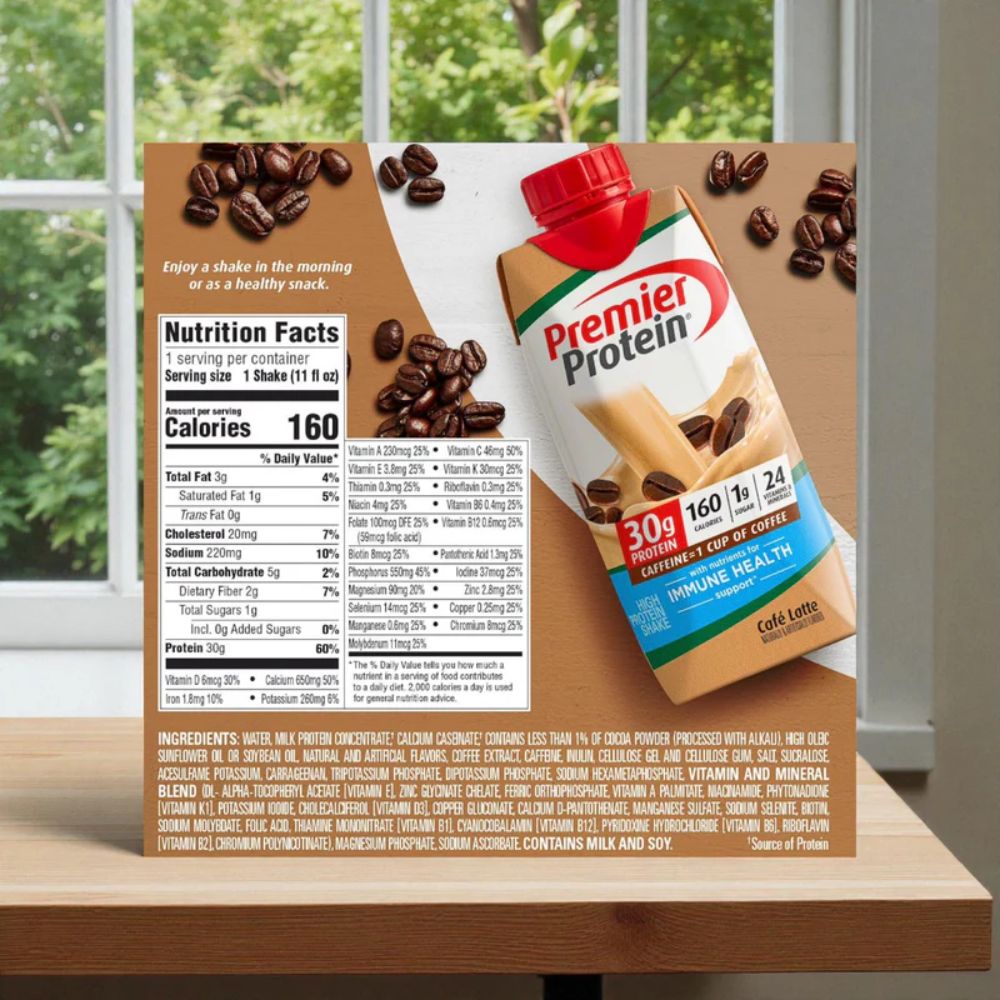 Premier Protein 15 Und  30g Protein Cafe Latte 4.87L