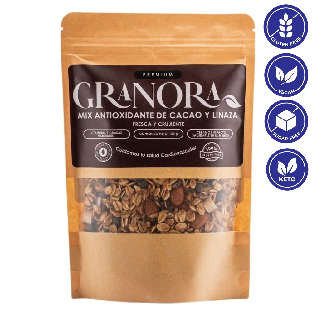Granora Mix Antioxidante De Cacao y Linaza 150 gr