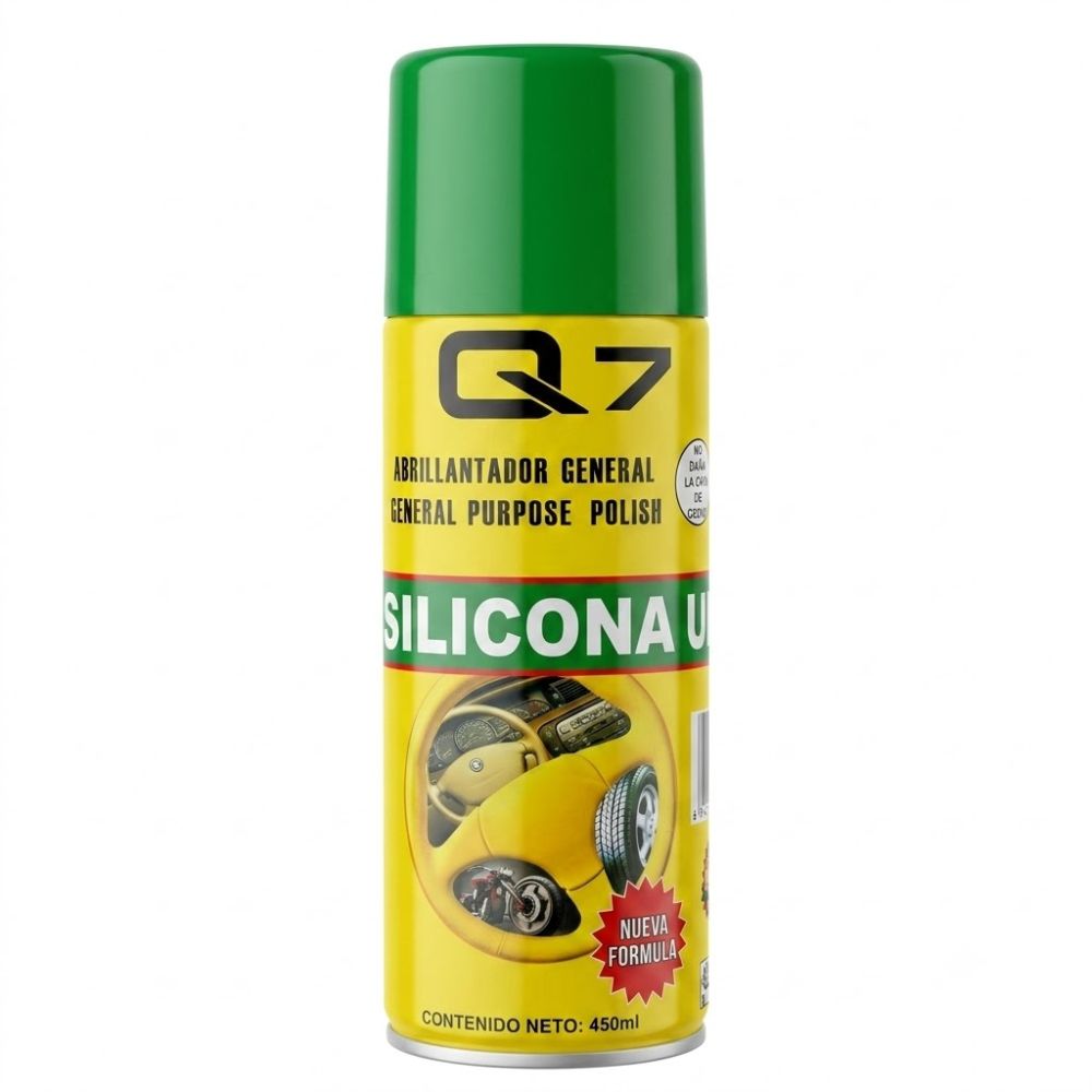 Q7 Silicona Ultra Rapida Abrillantador General Aroma Limon 450ml