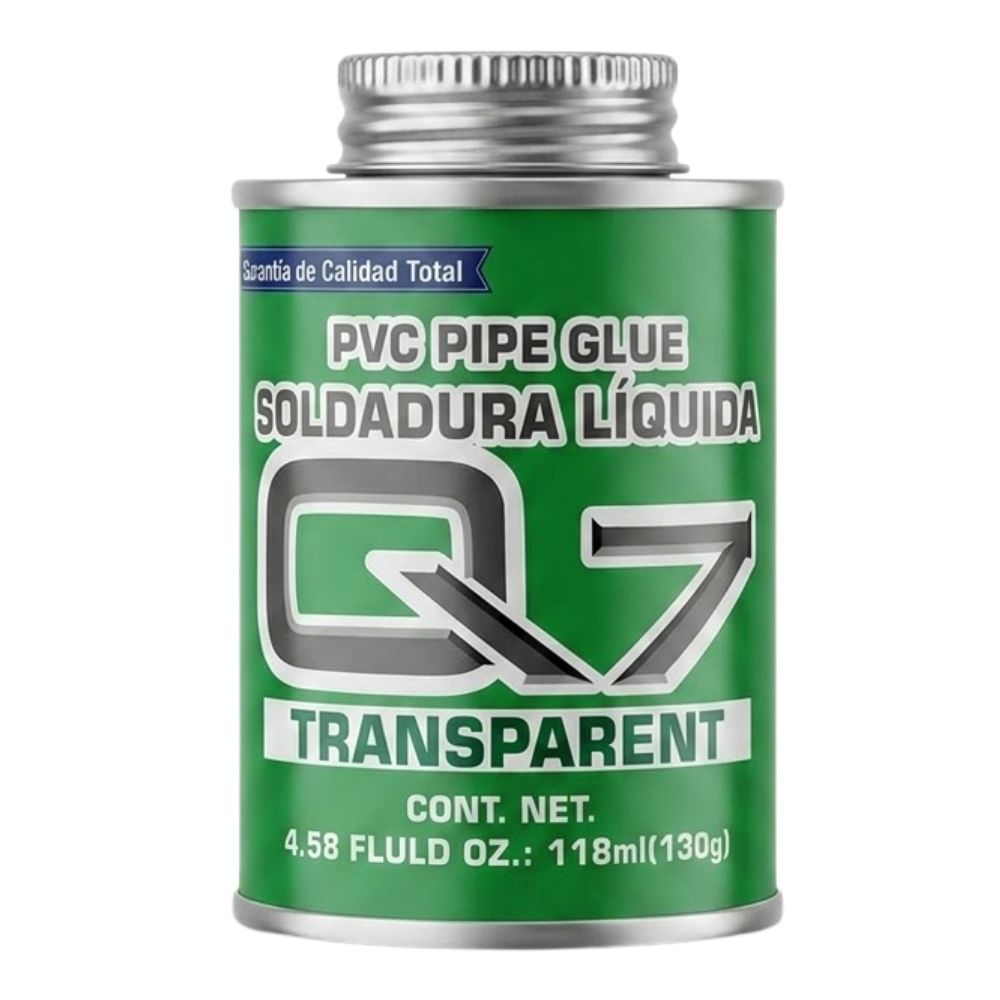 Q7 Pega PVC Soladura Liquida Transparente 118ml (130g)