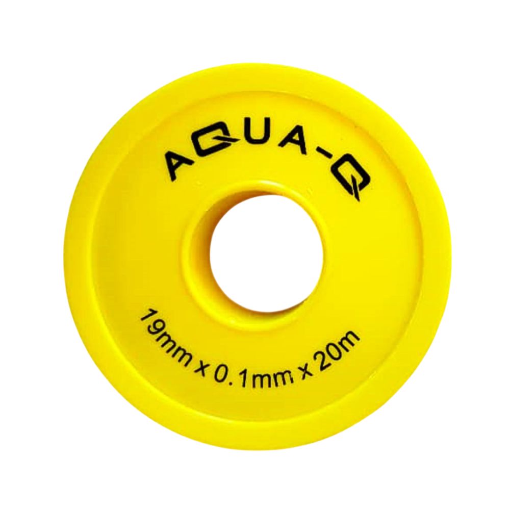 Aqua-Q Cinta de Teflon Blanca 19mm x 0.1mm x 20m