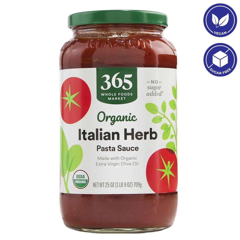 365 Whole Foods Market Organic Italian Herb Pasta Souce 709g