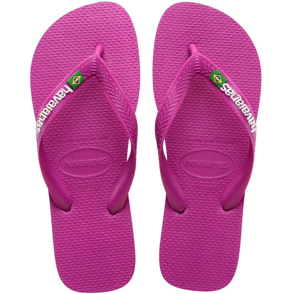 Havaianas Sandalias Brasil Logo Rosa Gum