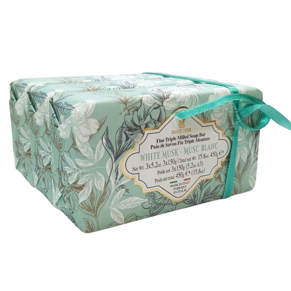 Jabon de Barra Zeni Since 1938 White Musk  Pack 3 Und