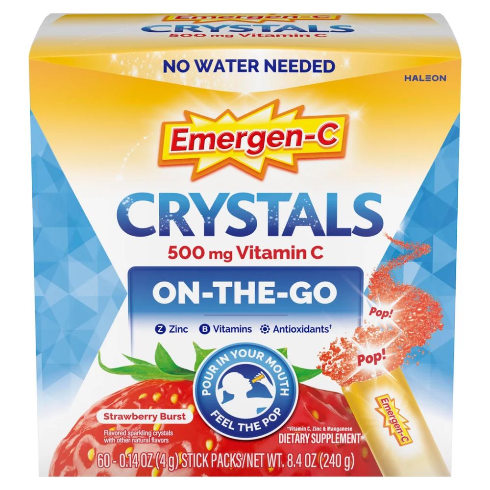Emergen C Crystals 500mg Vitamin C On The Go Packet 4g 60 Und