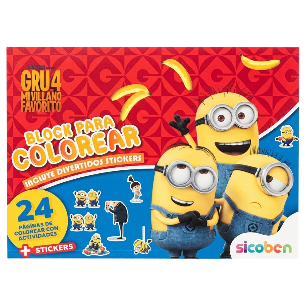 Minions Libro De Actividades Con Stickers
