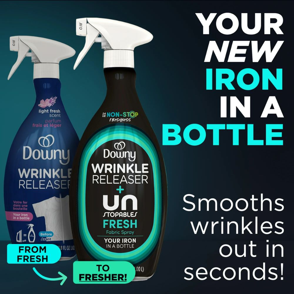 Downy Wrinkle Release + Un Stopables Fresh 1.00L