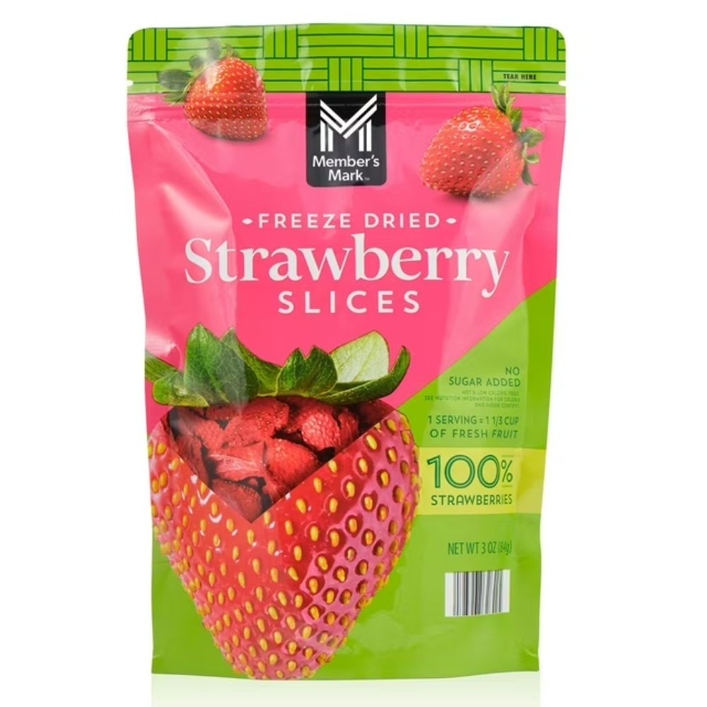 Member's Mark Strawberry Slices Freeze Dried 84g