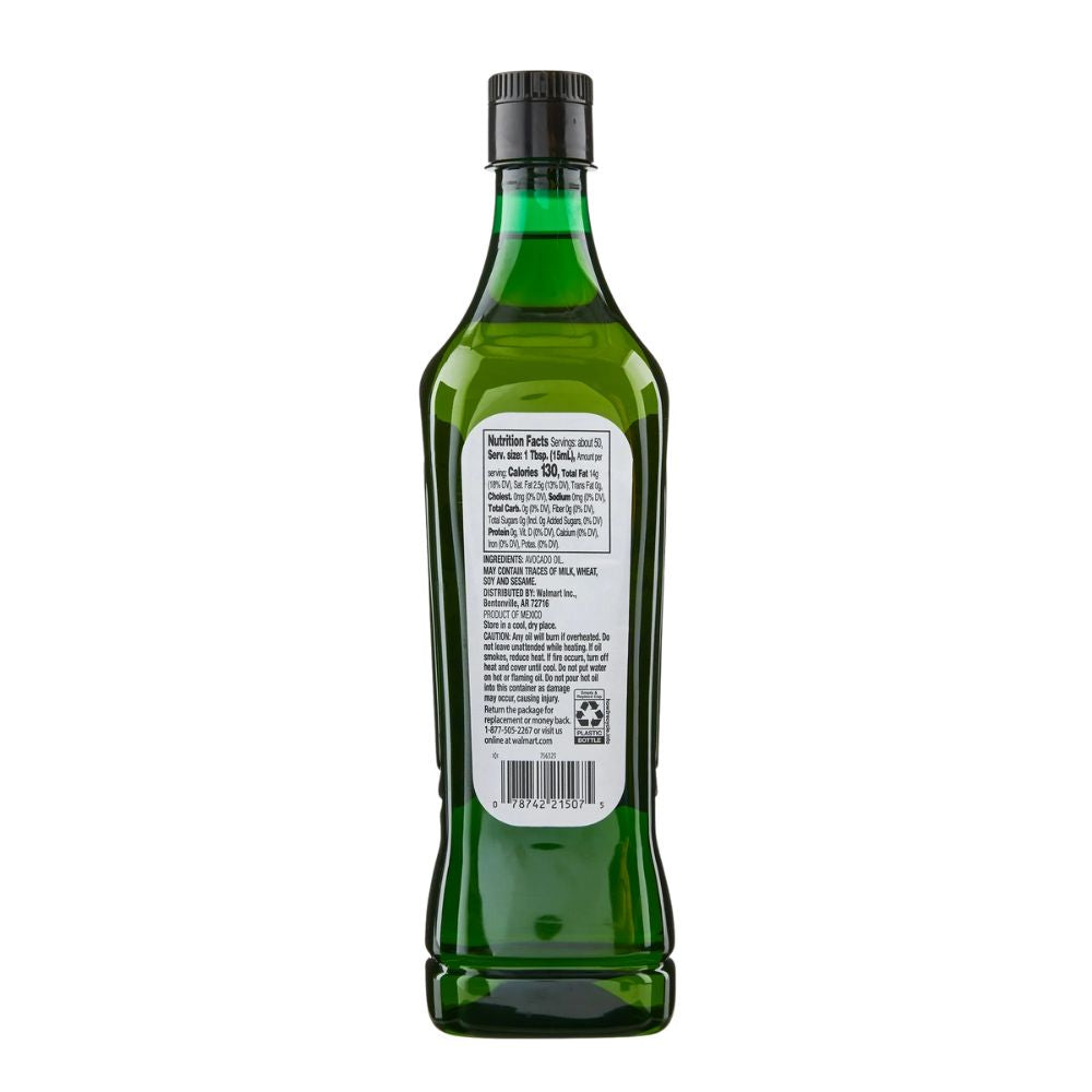 Great Value Aceite De Aguacate Refined 754ml