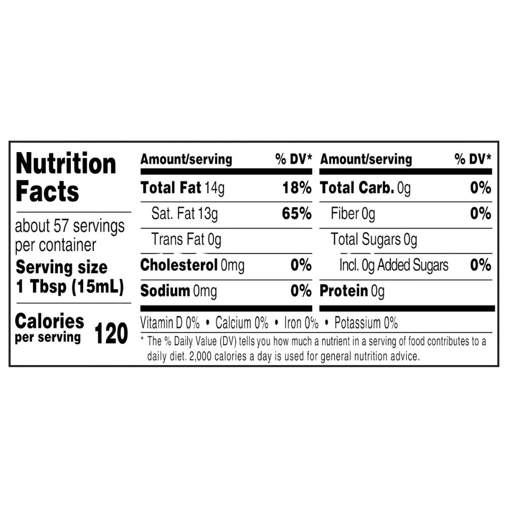 Great Value Aceite De Coco Organic Virgin Expeller Pressed 858ml