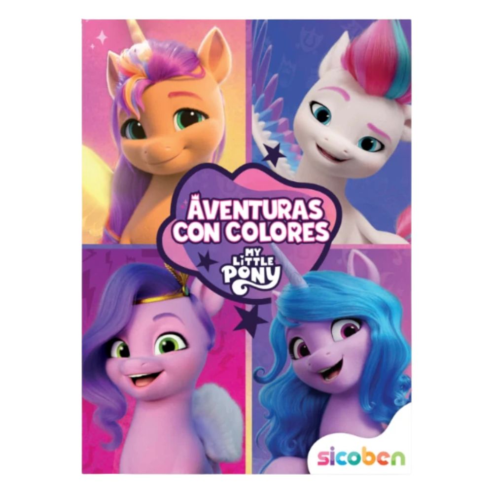 Litle Ponny Aventuras Con Colores Libro Para Colorear