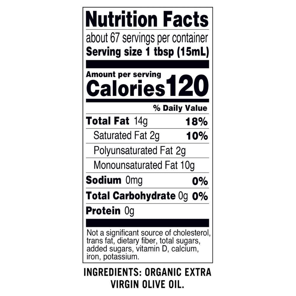 Ottavio Aceite de Oliva Organic Extra Virgin Cold Pressed 1L