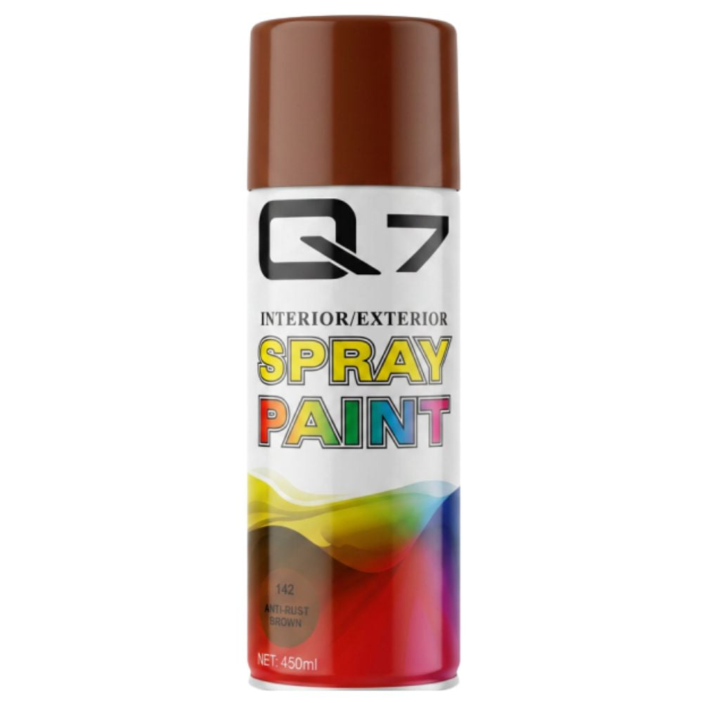 Q7 Pintura en Aerosol Spray Paint 142 Marron Antioxido 450ml