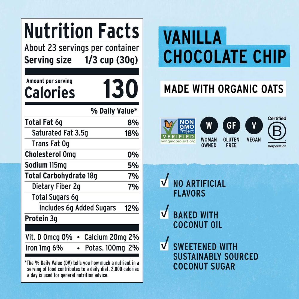 Purely Elizabeth Ancient Grain Granola Vainilla Chocolate Chip No.23  680g