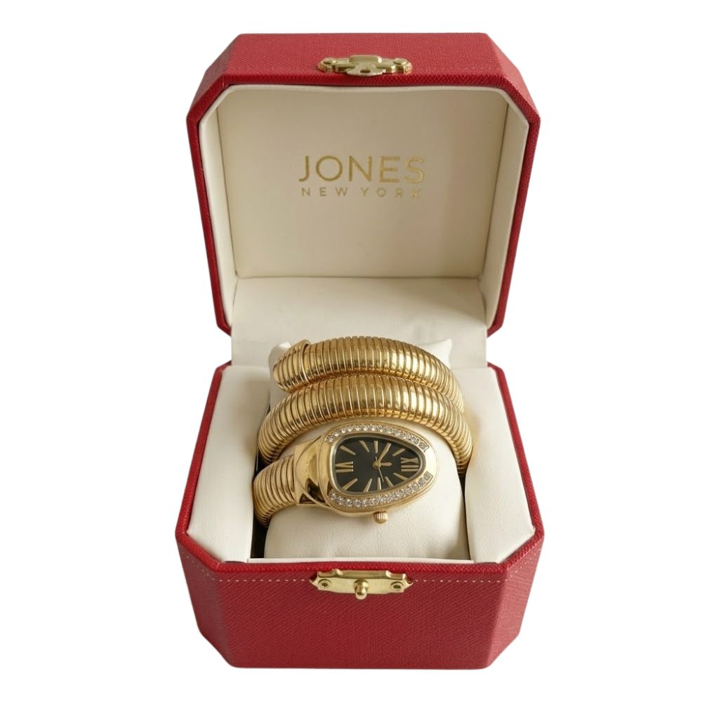 Jones New York Reloj Pulsera Gold Snake Para Damas