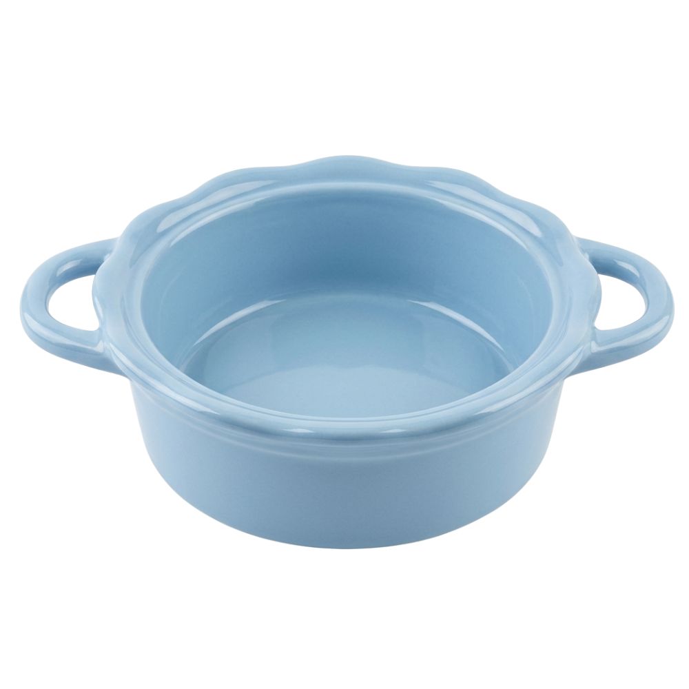 Martha Stewart Stoneware Caserola With Lid Color Azul 11.4 cm