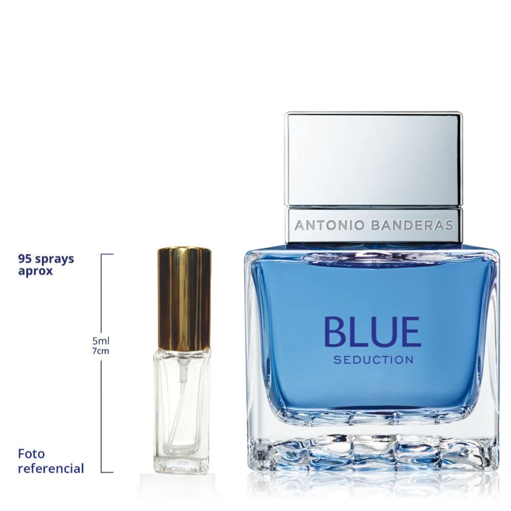 Antonio Banderas Blue Seduction Decant Travel Size Eau De Toilette For Men