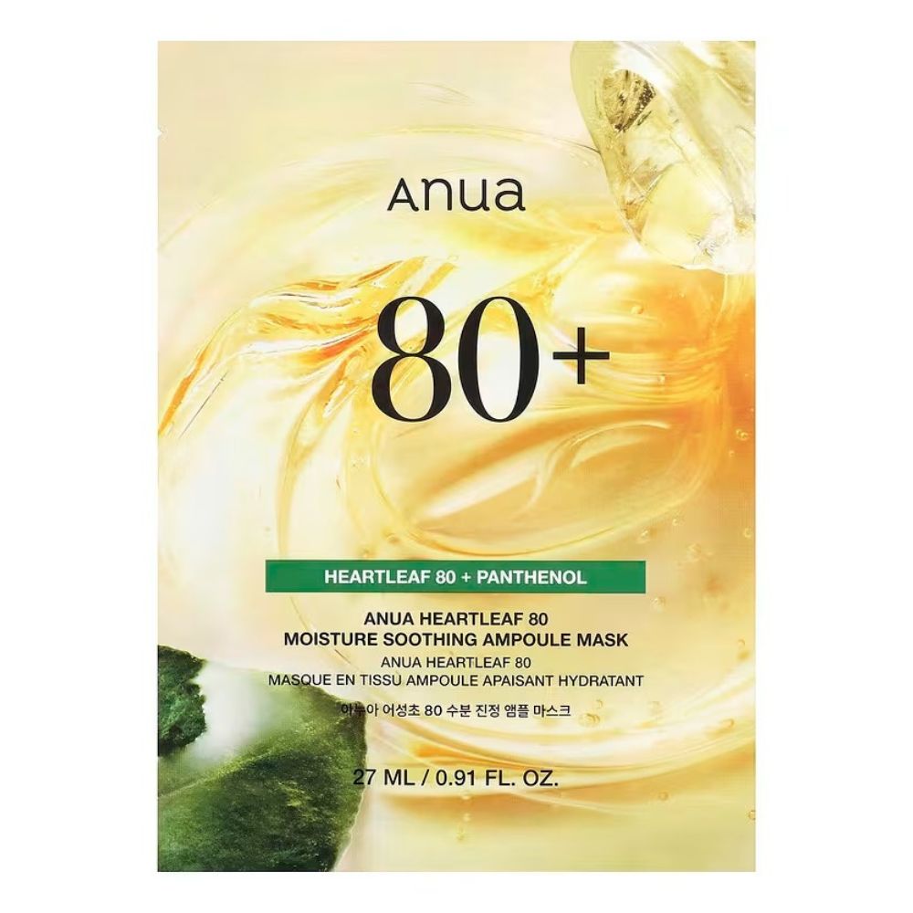 Anua Heartleaf 80 + Pantenol Moisture Soothing Ampoule Mask 27ml