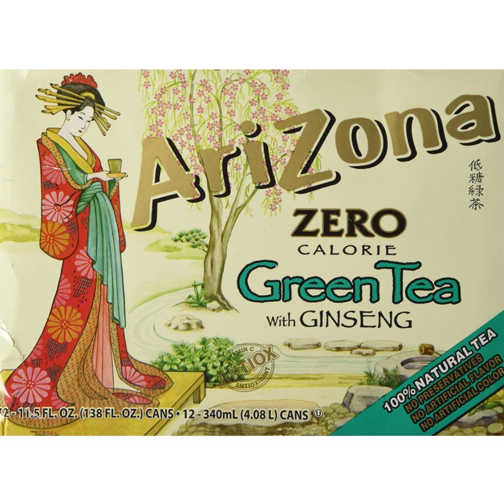 Arizona 12 Und Ice Tea Diet Green Tea 340ml