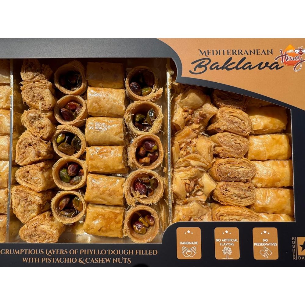 Mediterranean Baklava Made with Honey 1 Kg